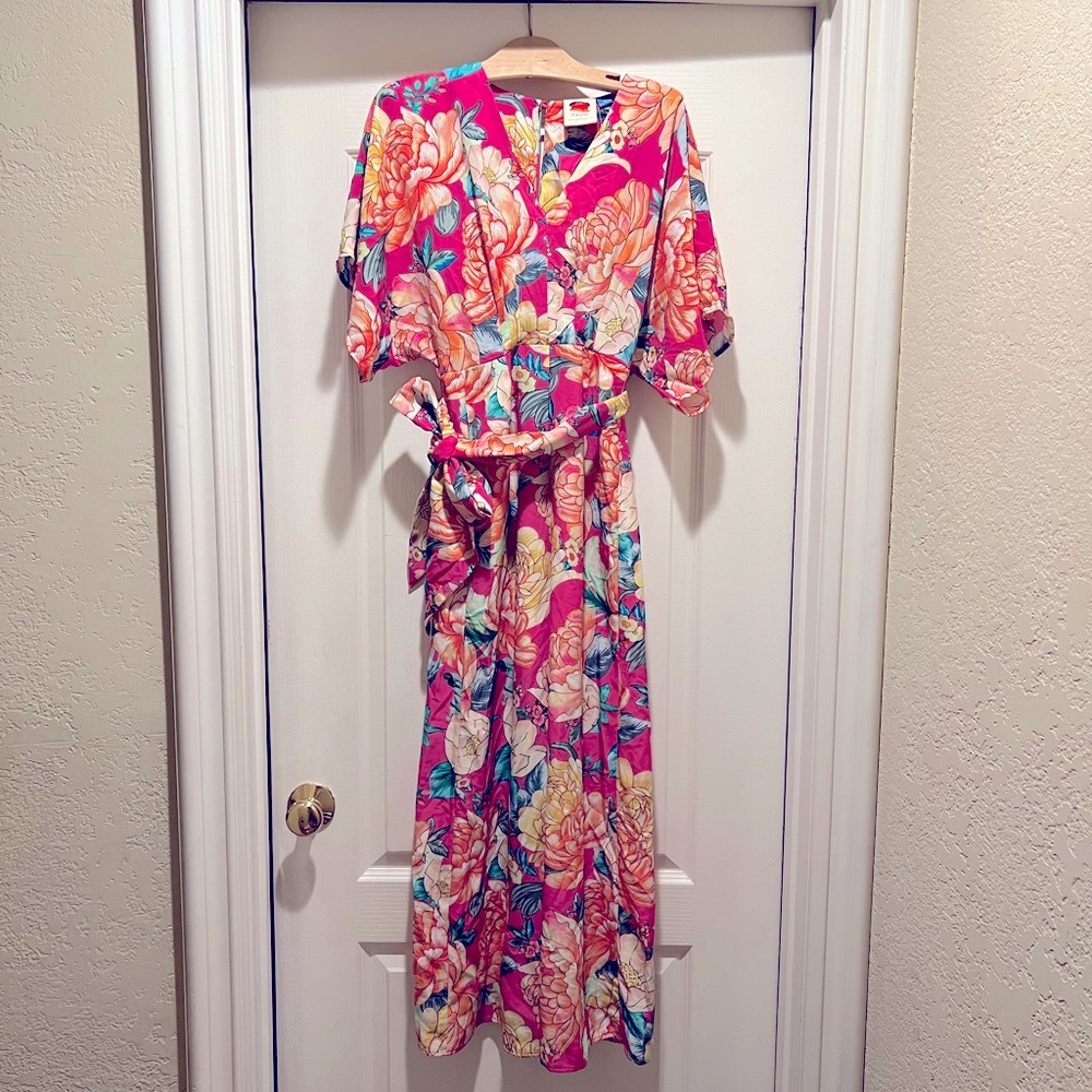 Farm Rio Eulalie Wide-Leg Jumpsuit Sz XS NWT